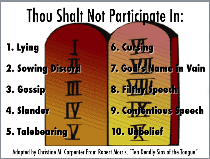 Thou Shalt Not